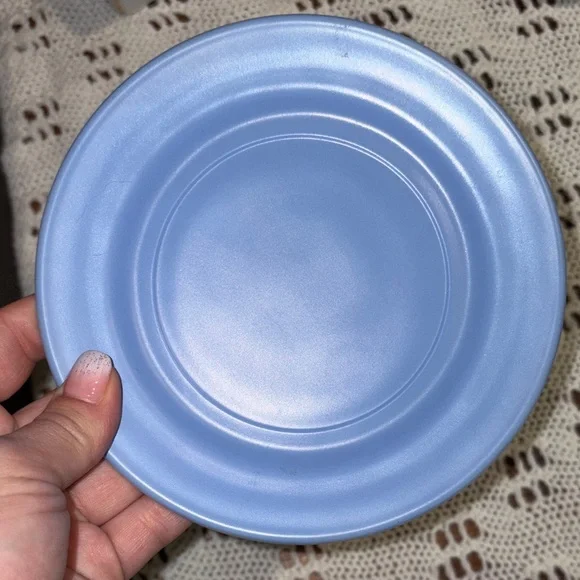 Hazel Atlas Vintage "20th Century Little Hostess" Colored Milk Glass 6” Plates - Picture 3 of 7